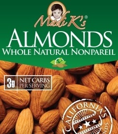 Almonds, Whole Natural (1oz Snack Packs, 500 Ct/Cs) Stanislaus